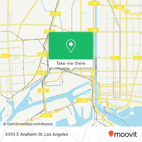 Mapa de 3393 E Anaheim St