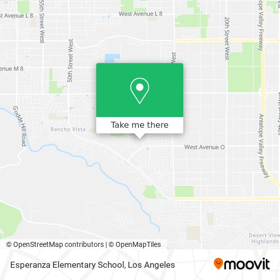 Mapa de Esperanza Elementary School