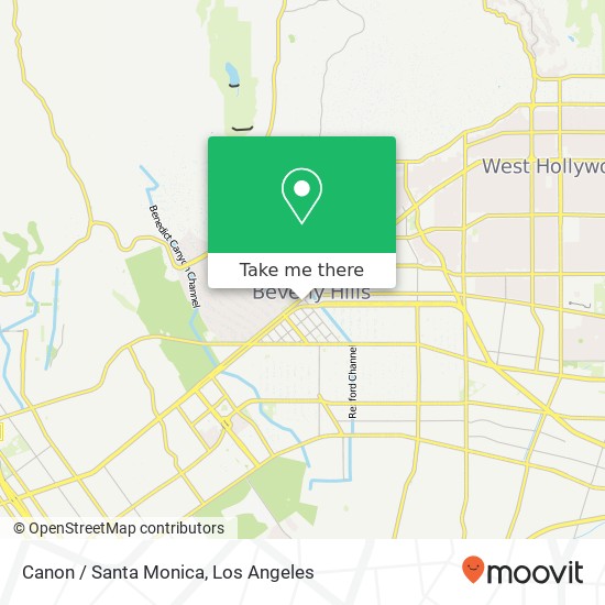 Mapa de Canon / Santa Monica