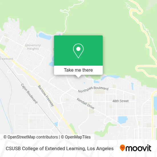 CSUSB College of Extended Learning map
