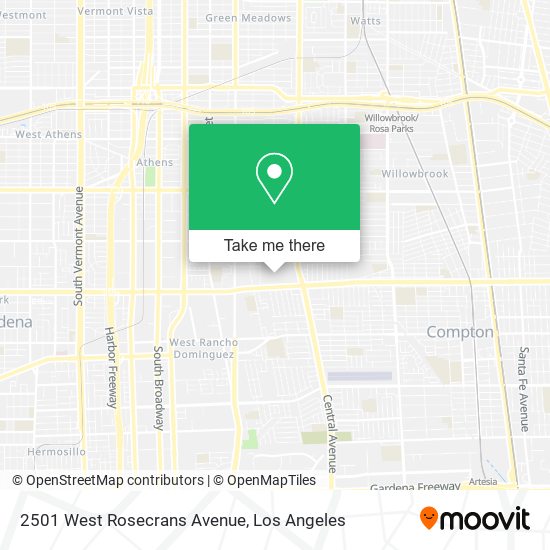 2501 West Rosecrans Avenue map