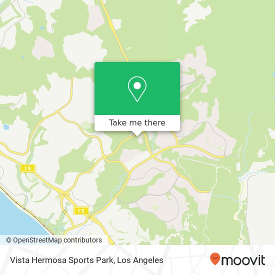 Vista Hermosa Sports Park map