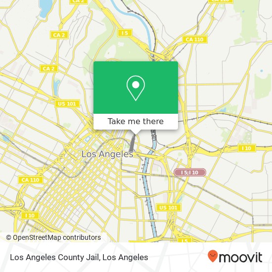 Mapa de Los Angeles County Jail