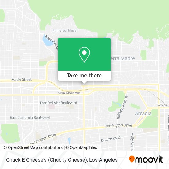 Chuck E Cheese's (Chucky Cheese) map