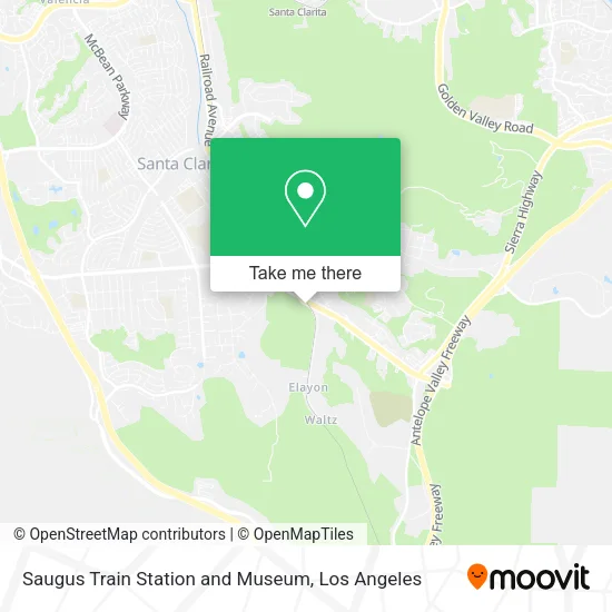 Saugus Train Station and Museum map
