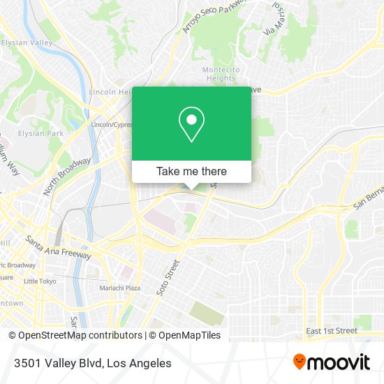 Mapa de 3501 Valley Blvd