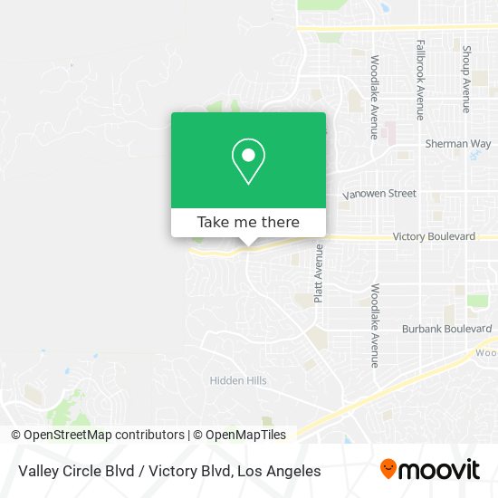 Valley Circle Blvd / Victory Blvd map