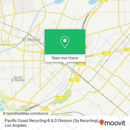 Mapa de Pacific Coast Recycling-B & D Division (Sa Recycling)