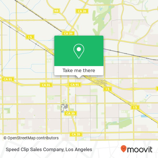 Speed Clip Sales Company map