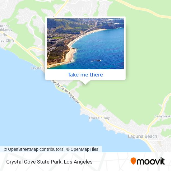 Crystal Cove State Park map