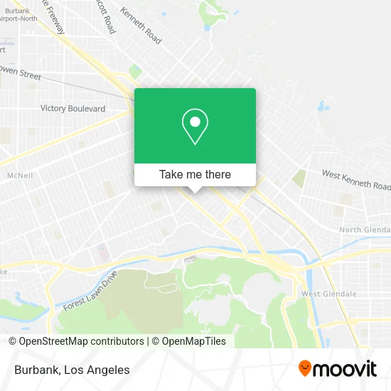 Burbank map