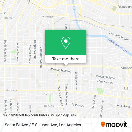 Mapa de Santa Fe Ave / E Slauson Ave