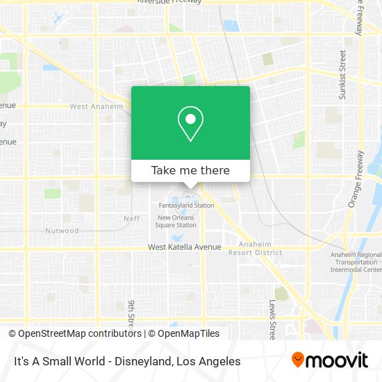 It's A Small World - Disneyland map