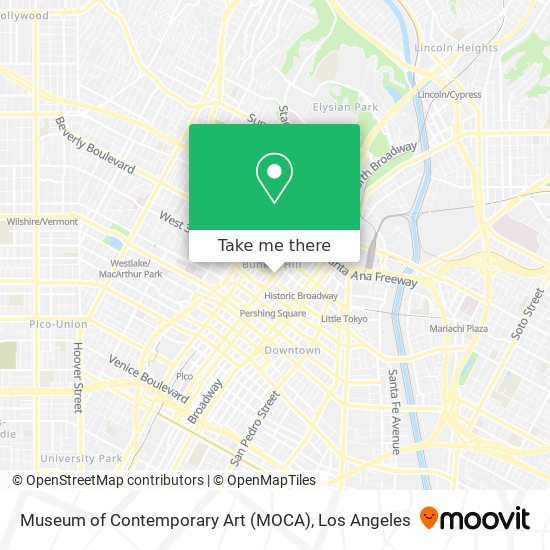 Museum of Contemporary Art (MOCA) map