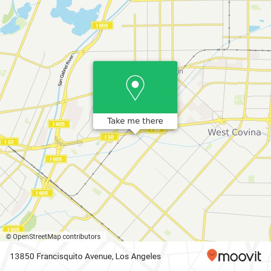 Mapa de 13850 Francisquito Avenue