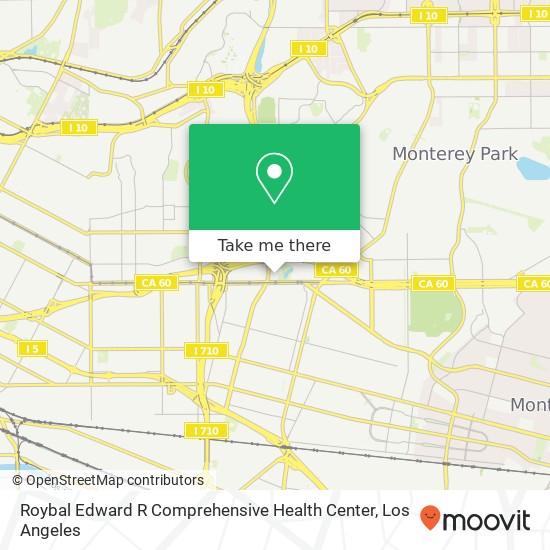 Roybal Edward R Comprehensive Health Center map