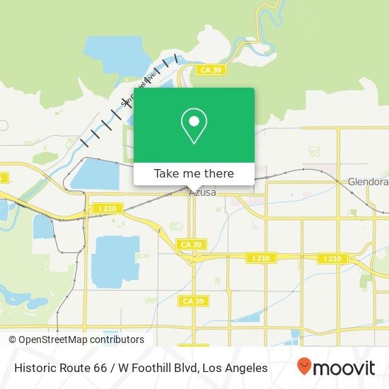 Historic Route 66 / W Foothill Blvd map