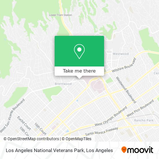 Mapa de Los Angeles National Veterans Park