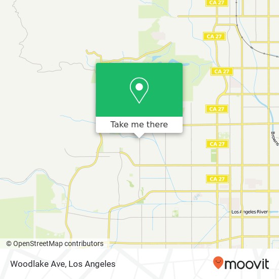 Woodlake Ave map