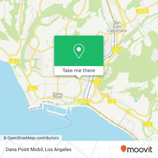 Dana Point Mobil map