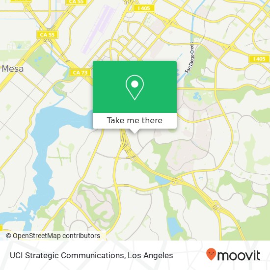 UCI Strategic Communications map
