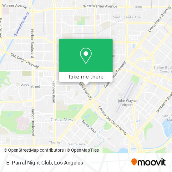 How to get to El Parral Night Club in Costa Mesa by Bus?