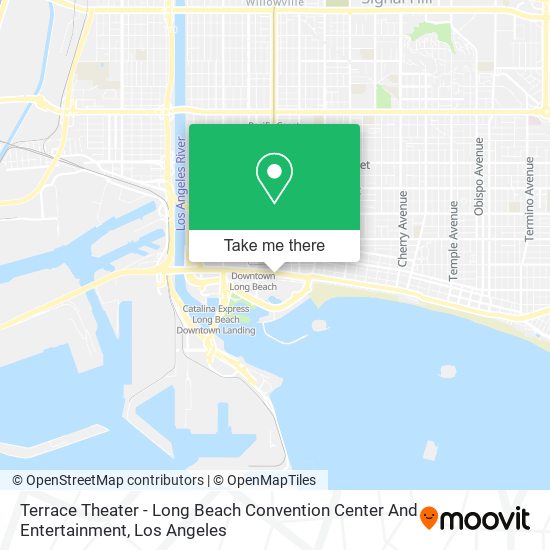 Terrace Theater - Long Beach Convention Center And Entertainment map