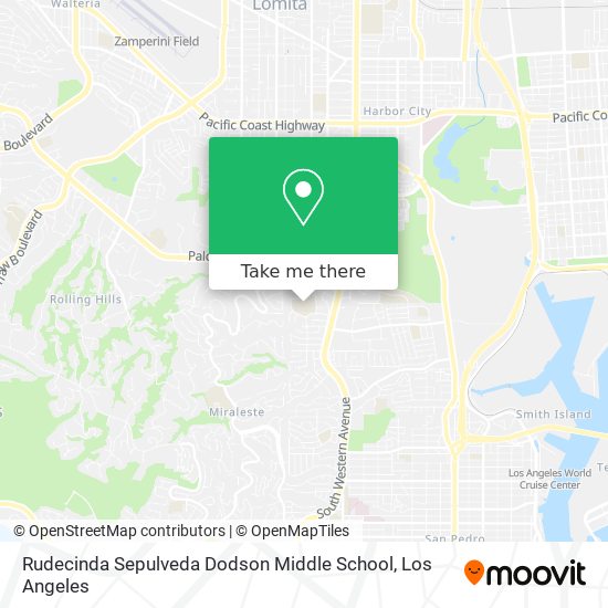 Rudecinda Sepulveda Dodson Middle School map