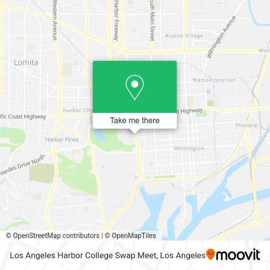 Mapa de Los Angeles Harbor College Swap Meet