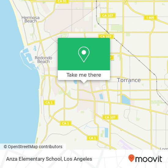 Anza Elementary School map