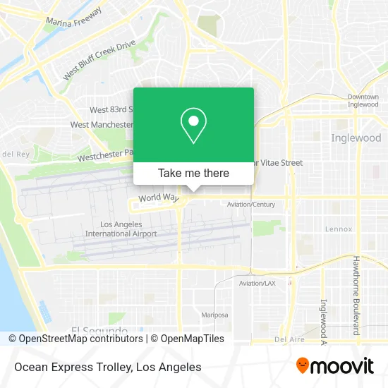 Mapa de Ocean Express Trolley