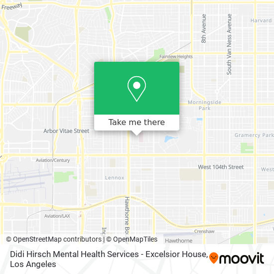 Didi Hirsch Mental Health Services - Excelsior House map
