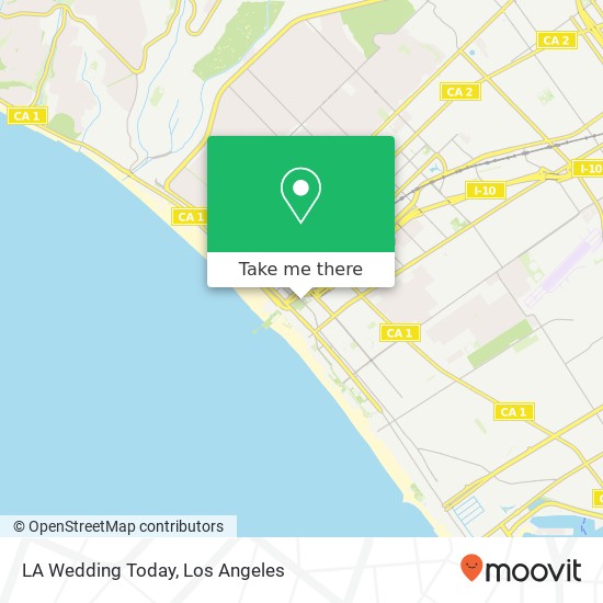 LA Wedding Today map