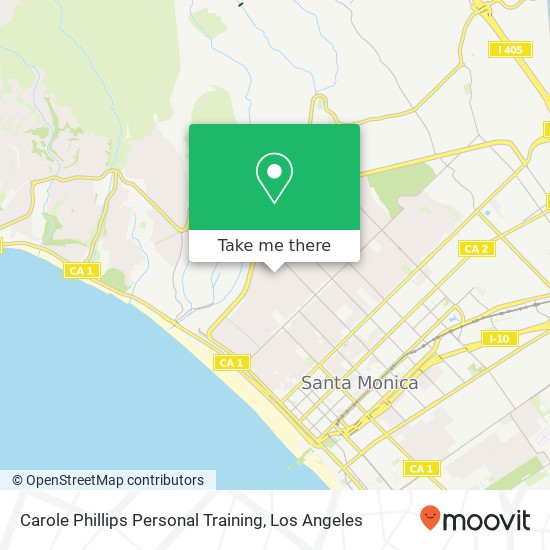 Carole Phillips Personal Training map