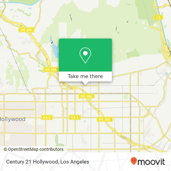 Century 21 Hollywood map