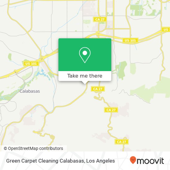 Mapa de Green Carpet Cleaning Calabasas