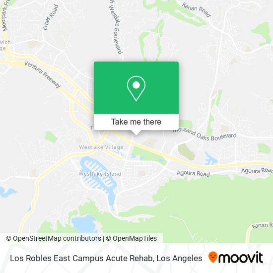 Mapa de Los Robles East Campus Acute Rehab
