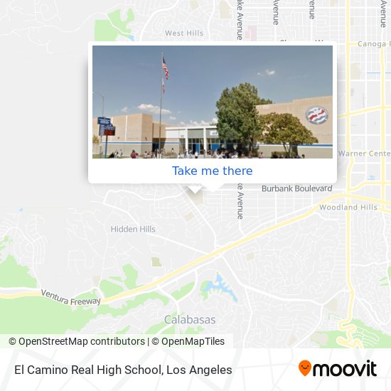El Camino Real High School map