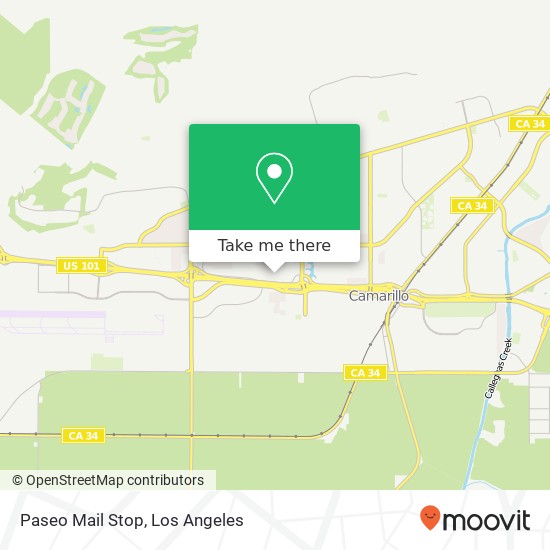 Paseo Mail Stop map