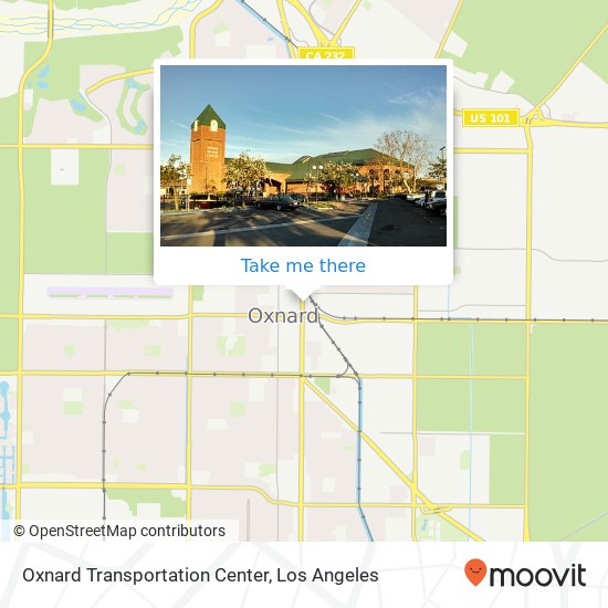 Oxnard Transportation Center map