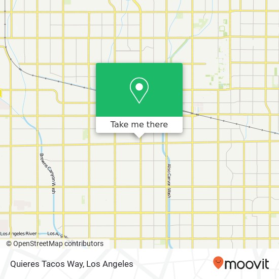Quieres Tacos Way map