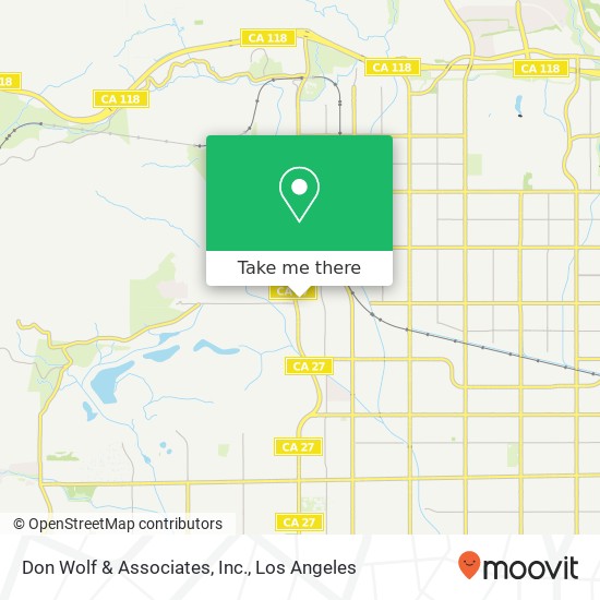 Mapa de Don Wolf & Associates, Inc.