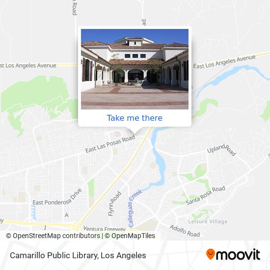Camarillo Public Library map