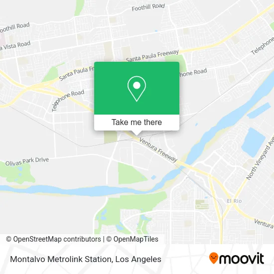 Montalvo Metrolink Station map