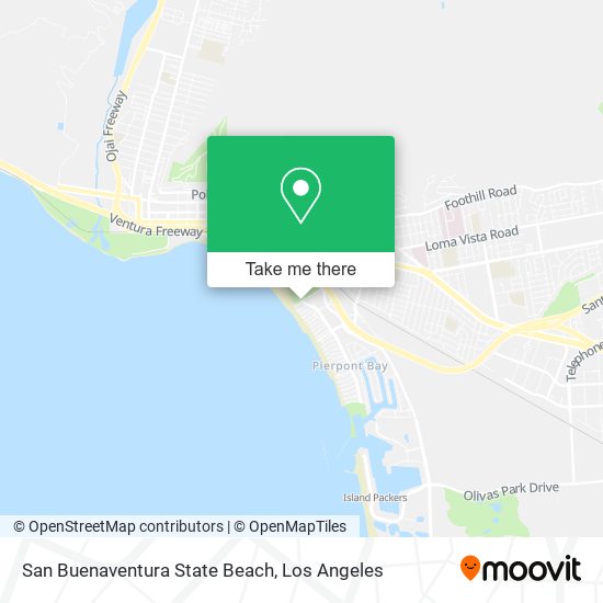 San Buenaventura State Beach map