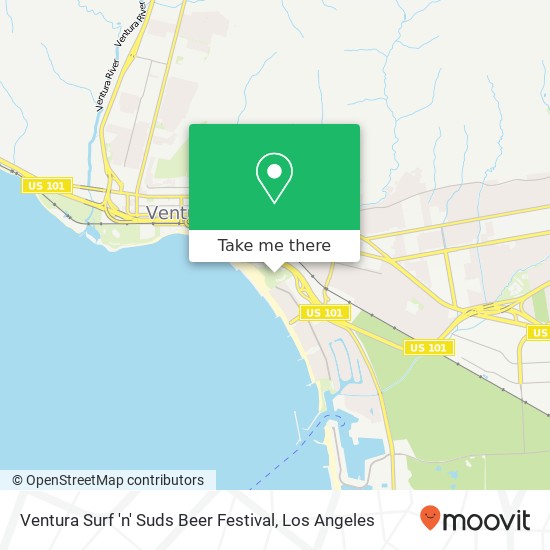 Mapa de Ventura Surf 'n' Suds Beer Festival