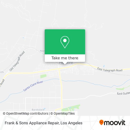 Frank & Sons Appliance Repair map