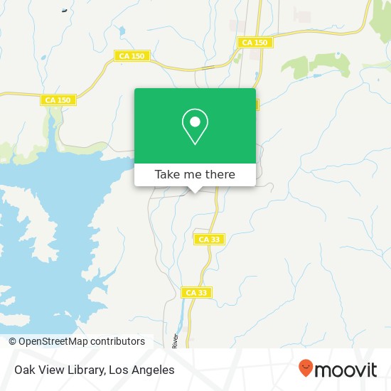 Mapa de Oak View Library