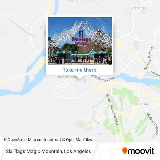Six Flags Magic Mountain map