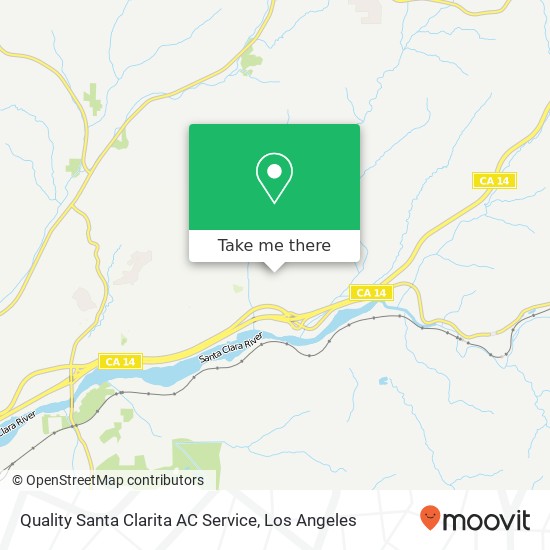 Quality Santa Clarita AC Service map